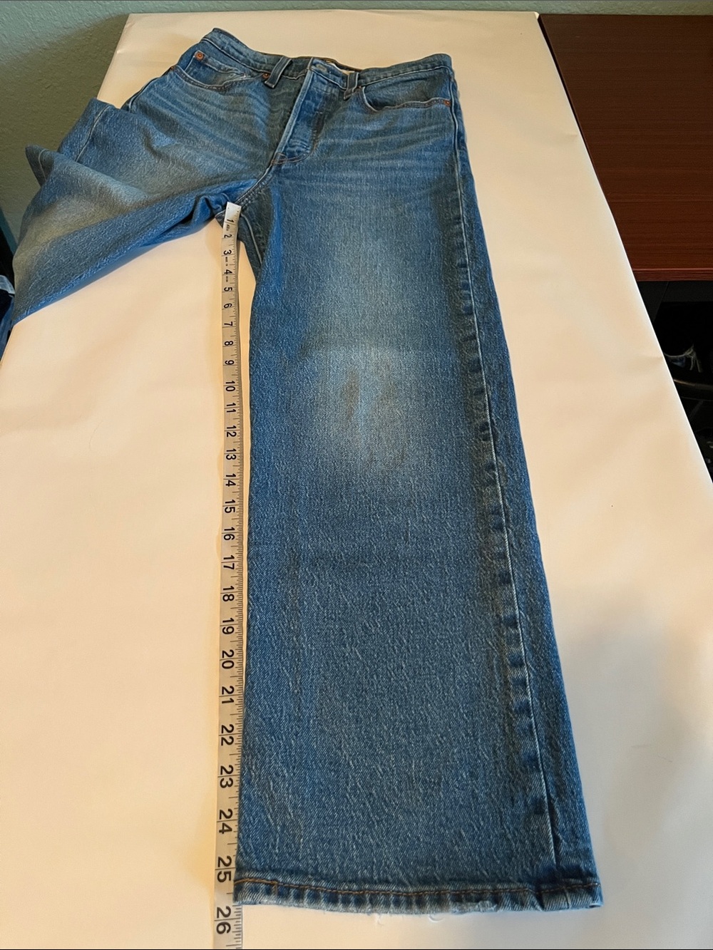 Levi’s Ribcage Straight Ankle High Rise Size 27 - Picture 7 of 16